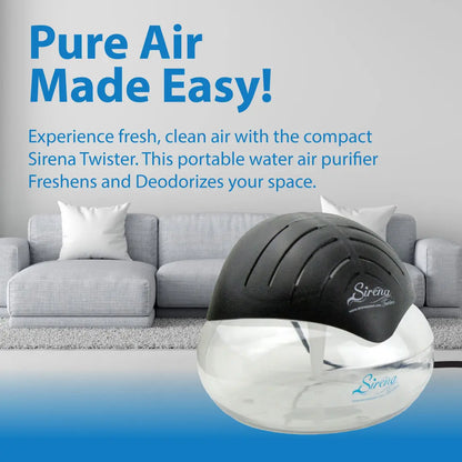 Water-Based Air Purifier with Essential Oil Diffuser & LED Night Light – Refresh Your Home Air, Reduce Odors from Smoke and Pets